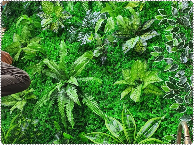 Cỏ giả trang trí tường, làm background xịn xò