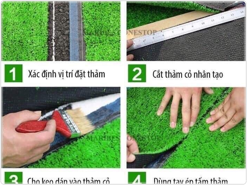 Cách thi công cỏ nhân tạo đơn giản tại nhà