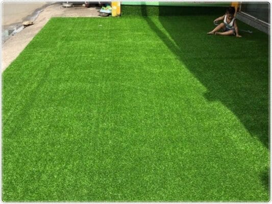 Thảm cỏ 1cm trải sàn xanh, sạch