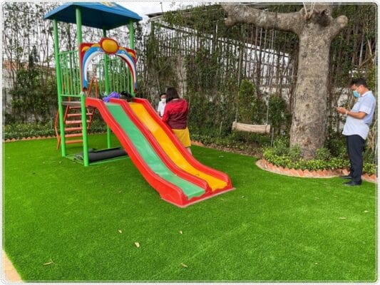 Trang trí tạo khoảng không gian vui chơi cho trẻ