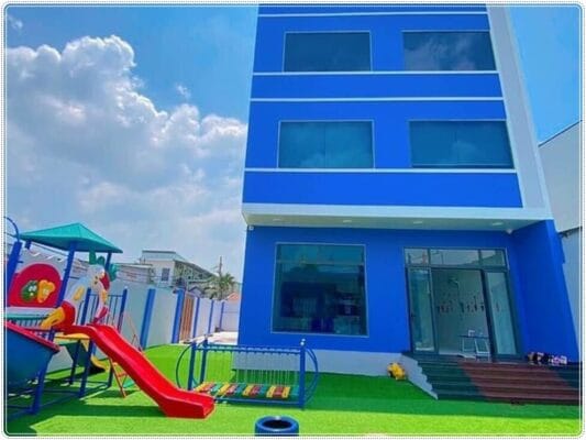 Thi công sân trường mầm non