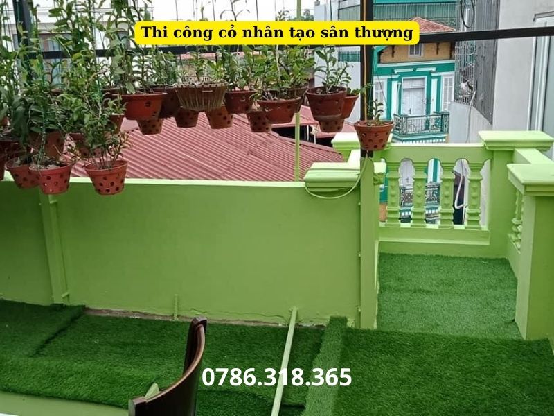 Thêm màu xanh cho khoảng sân thượng