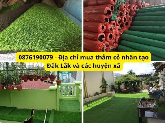 Địa chỉ mua thảm cỏ nhân tạo Buôn Ma Thuột - Đắk Lắk giá tốt Freeship