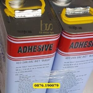Chuẩn bị keo và pha loãng với xăng để tiết kiệm keo