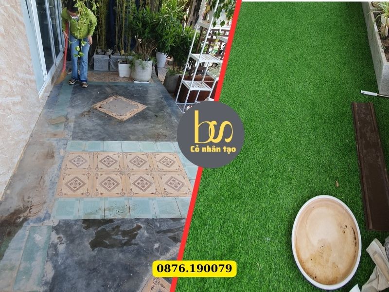 Hình ảnh thi công trước và sau khi thực hiện
