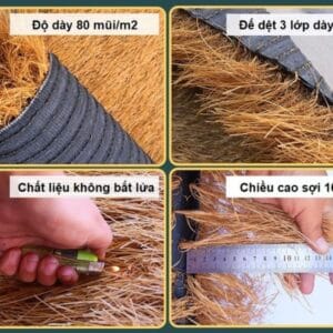 Thông số của rơm nhân tạo