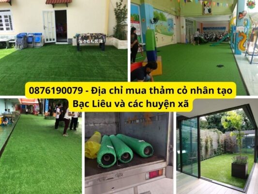 Địa chỉ mua thảm cỏ nhân tạo Bạc Liêu giá rẻ, freeship