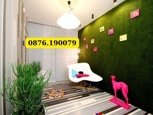 Cỏ nhân tạo ốp tường đẹp