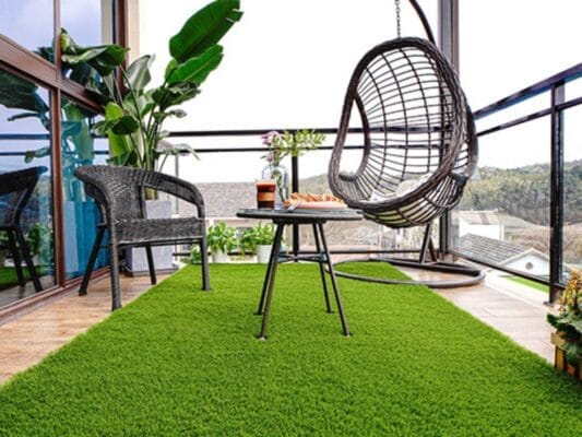 Cỏ nhân tạo thiết kế trong nhà đẹp mắt