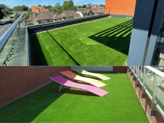 Cỏ nhân tạo 2cm sân vườn đẹp mắt