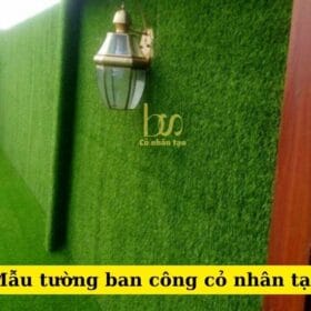 Cỏ nhân tạo trang trí tường