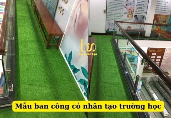 Cỏ nhân tạo làm ban công