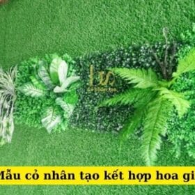 Trang trí tường hoa lá giả