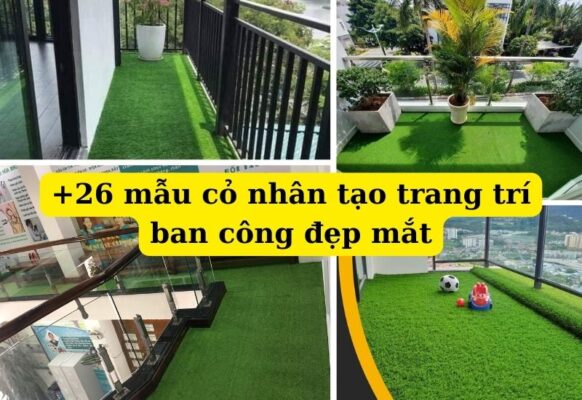 Cỏ nhân tạo ban công