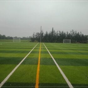 Sân bóng sau khi hoàn thiện
