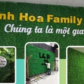 Trang trí cỏ nhân tạo, hoa lá giả