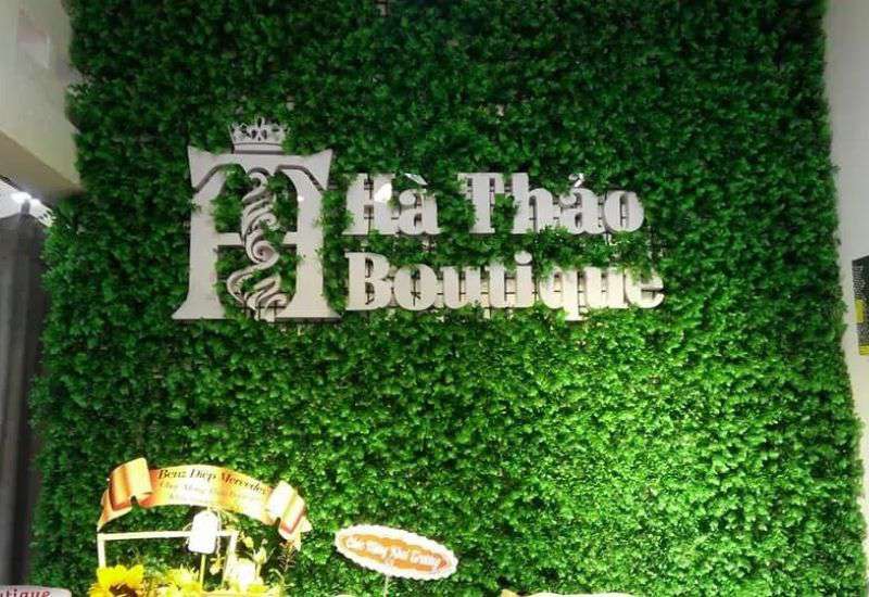 Cải xoong trang trí vách logo
