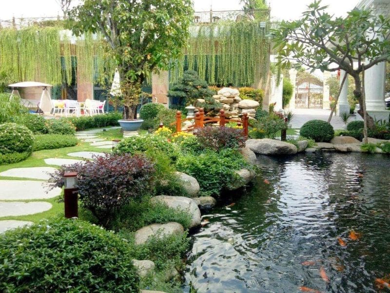 Cỏ nhân tạo, cỏ giả làm khuôn viên thêm xanh