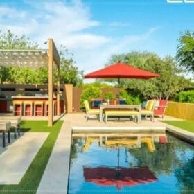 Thiết kế sân vườn xanh