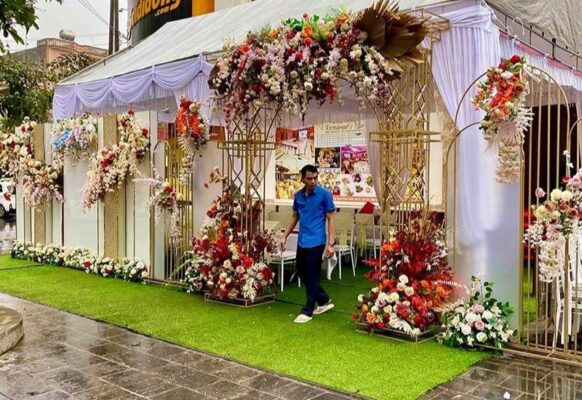 Cỏ nhân tạo giá rẻ trải đám cưới
