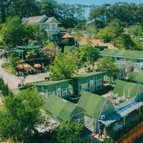 Thiết kế mái homestay đẹp, xanh mát