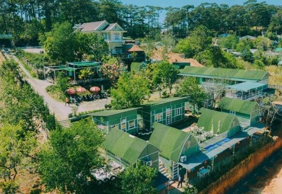 Thiết kế mái homestay đẹp, xanh mát