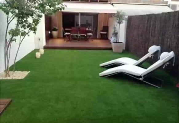 Thi công cỏ nhân tạo sân vườn