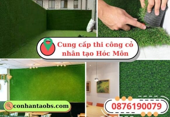 Cung cấp thi công cỏ nhân tạo Hóc Môn