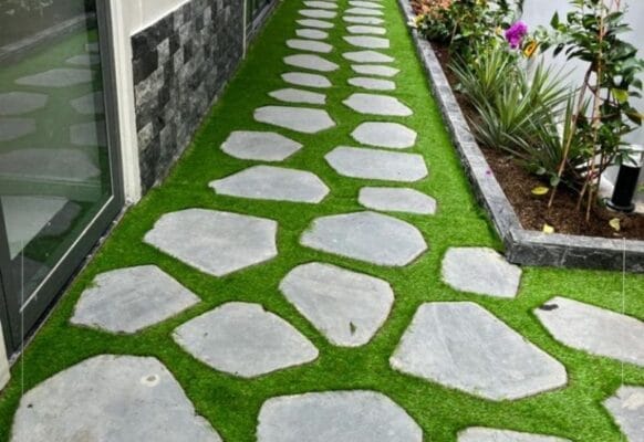 Cỏ nhân tạo dán kẽ gạch