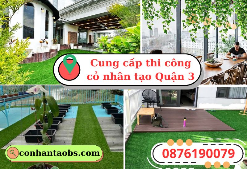Thảm cỏ nhân tạo Quận 3