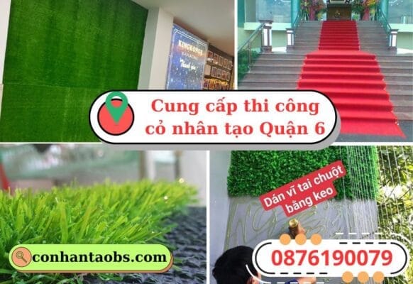 Thảm cỏ nhân tạo Quận 6