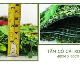 Cỏ nhựa cải xoong trang trí tường, vách ngăn