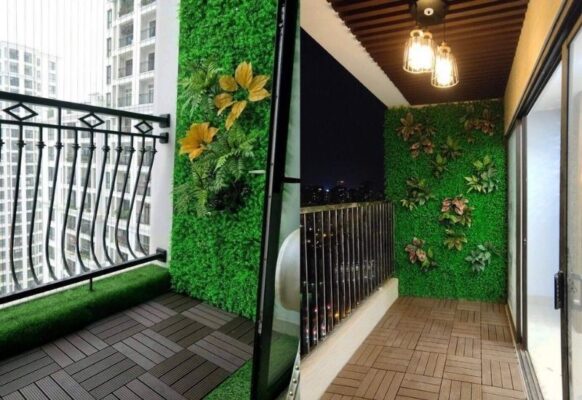 Góc nhỏ ban công trở nên đẹp mắt hơn