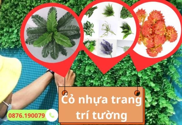 Cỏ nhựa trang trí tường đẹp mắt