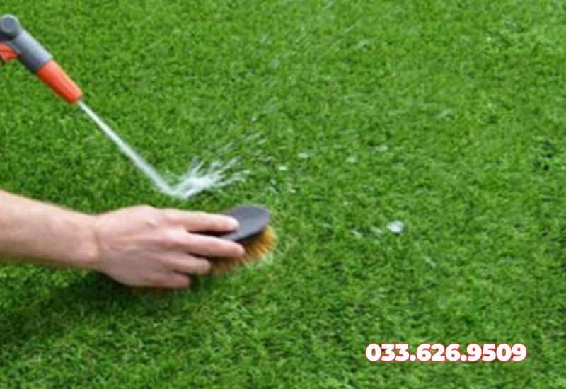 Vì sao nên giặt cỏ nhân tạo