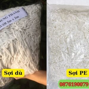 Lưới cầu gôn sân bóng đá 5 người loại dù và PE