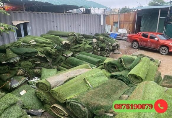 Thảm cỏ nhân tạo thanh lý, cũ giá rẻ