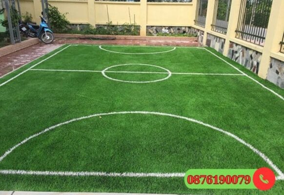 Thảm cỏ nhân tạo làm sân bóng đá cho trẻ