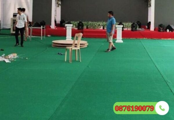 Thảm sự kiện màu xanh lá