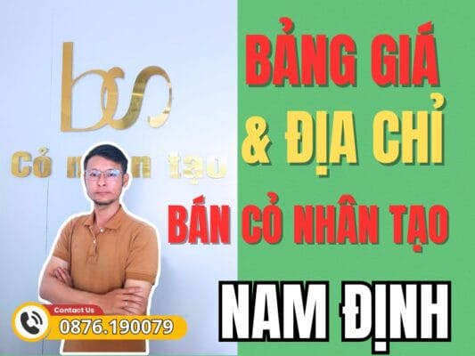 Bảng giá và các địa chỉ bán cỏ nhân tạo Nam Định
