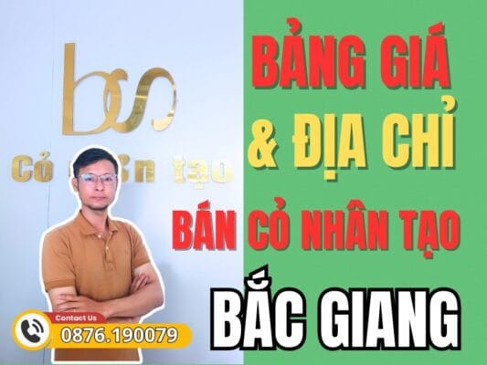 Thảm cỏ nhân tạo Bắc Giang địa chỉ mua giá rẻ