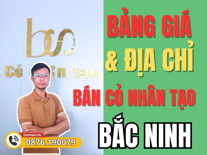 Cỏ nhân tạo Bắc Ninh - Bảng giá, địa chỉ và lưu ý quan trọng