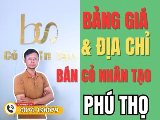 Địa chỉ và bảng giá bán thảm cỏ nhân tạo Phú Thọ