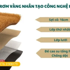 Thông số kỹ thuật của thảm rơm nhân tạo