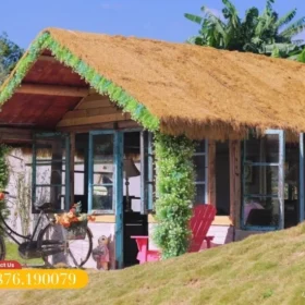 Nhà mái rơm đẹp mắt