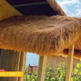 Mái rơm nhân tạo khi thiết kế lợp mái