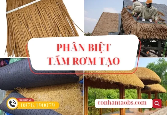 Cách phân biệt nhanh tấm rơm nhân tạo với tấm tranh