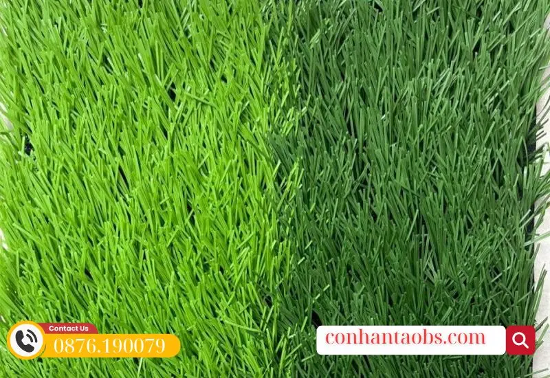Thảm cỏ nhân tạo sân bóng sợi kim cương, êm ái
