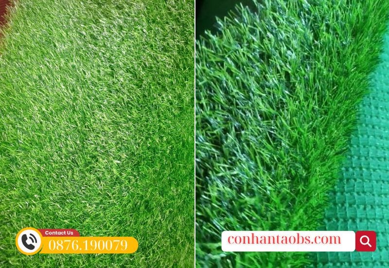 Bê mặt cỏ đều màu, mang lại độ tự nhiên cao Bê mặt cỏ đều màu, mang lại độ tự nhiên cao